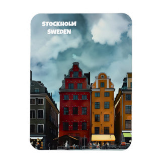 Stockholms Sverige Tragnet vintage Magnet