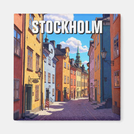 Stockholms Sverige Travel Magnet
