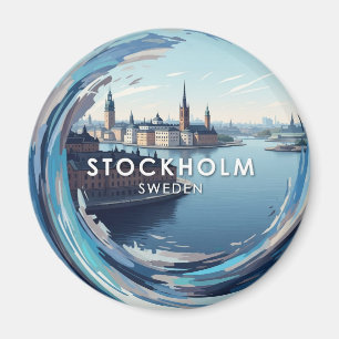 Stockholms Sverige Travel Magnet
