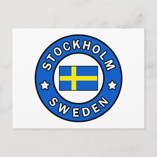 Stockholms Sverige Vykort (Framsida)