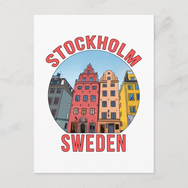 Stockholms Sverige Vykort (Framsida)