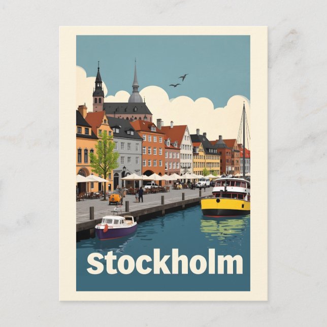Stockholms Sverige Vykort (Framsida)
