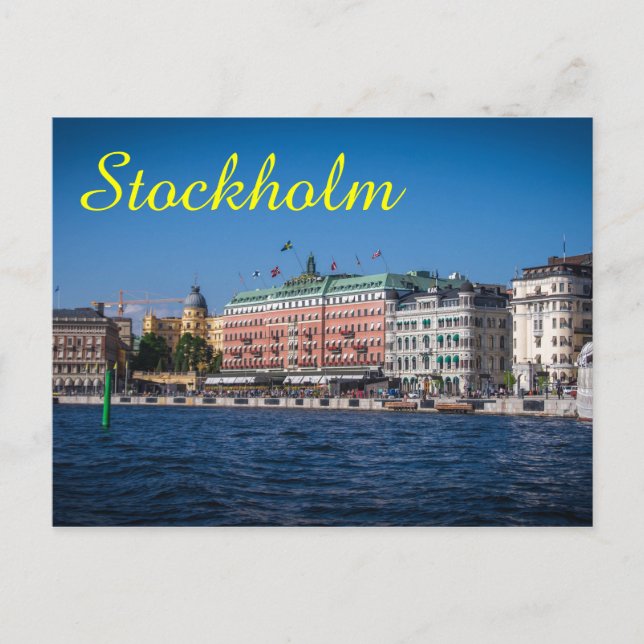 Stockholms Sverige Vykort (Framsida)