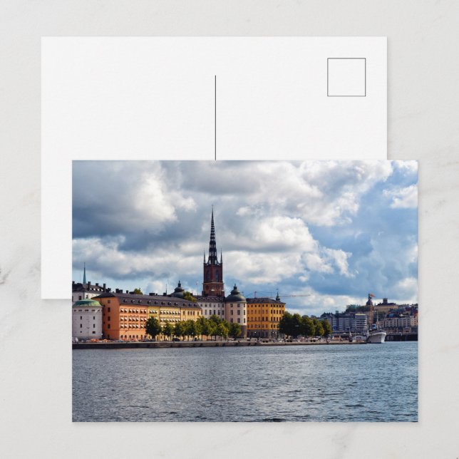 Stockholms Sverige Vykort (Fram/baksida)