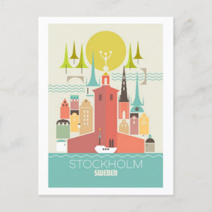 Stockholmsvykort Vykort