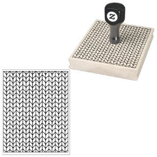STOCKINETTE STITCH 4"x5" Rubber Frimärke / Lodrät Stämpel
