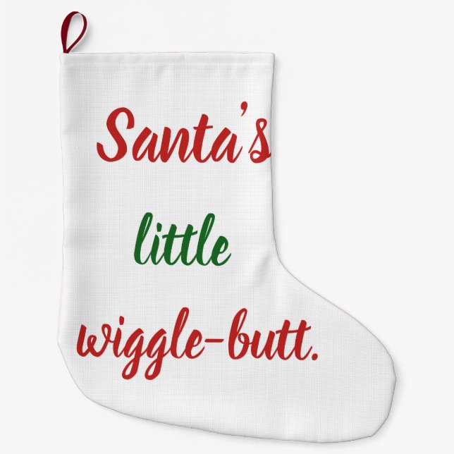 Stocking. för jul stor julstrumpa (Framsidan)