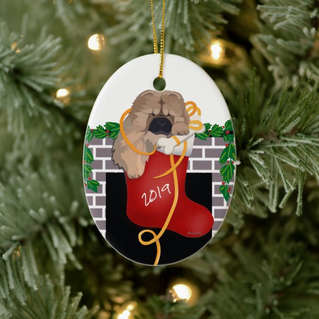 STOCKING STUFFER 2019 Chow puppy ornament (Träd)
