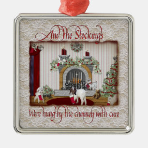 Stockings Hung-julprydnad Julgransprydnad Metall