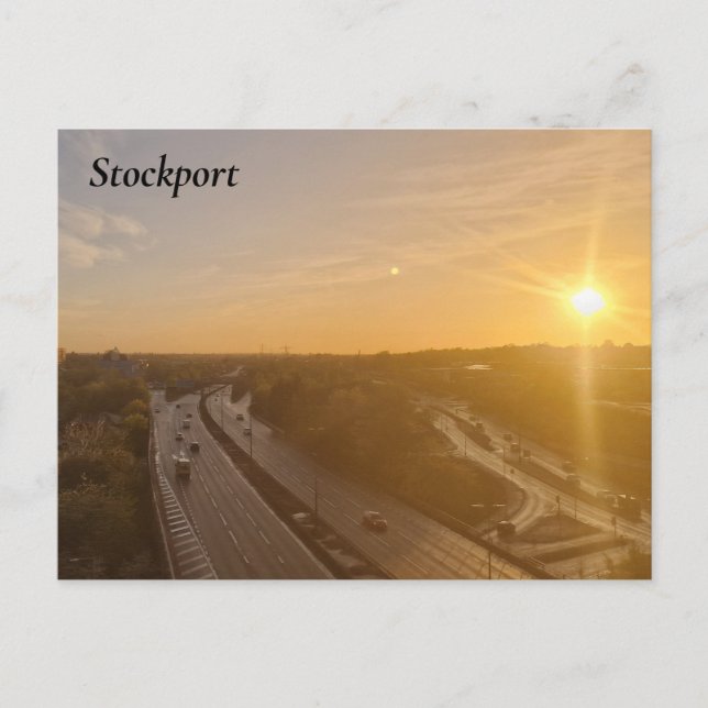 Stockport Sunset Vykort (Framsida)
