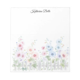 Stockros & Rustik Trä Staket Vattenfärg Anteckningsblock