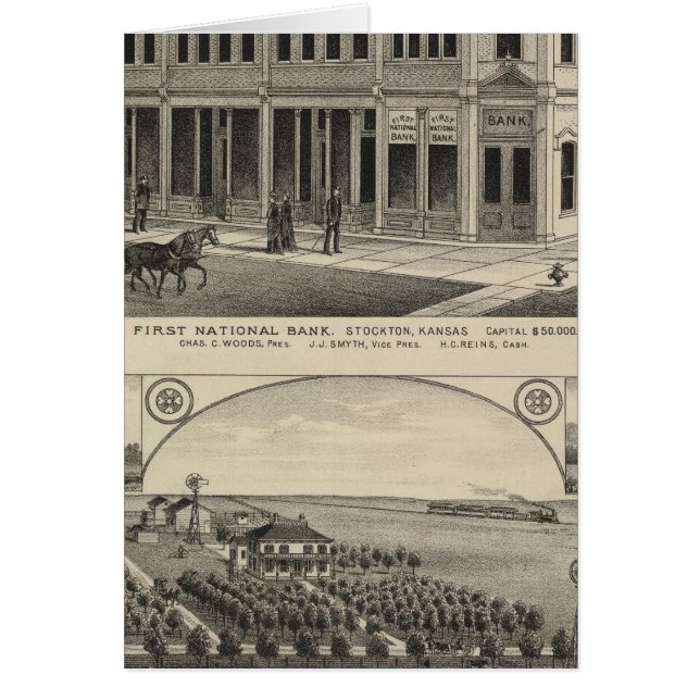 Stockton Beavers Farm, Kansas Hälsningskort (Framsidan)