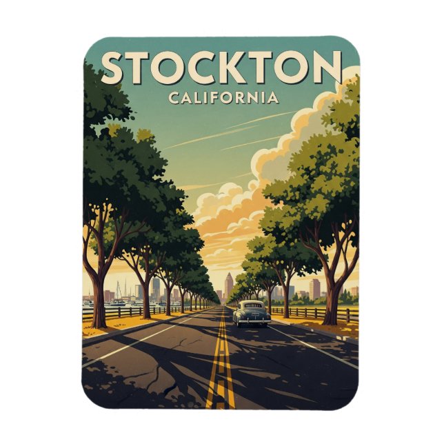 Stockton California Central Valley Magnet (Vertikal)