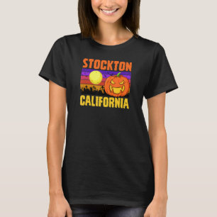 Stockton California Happy halloween Party Local Ci T Shirt