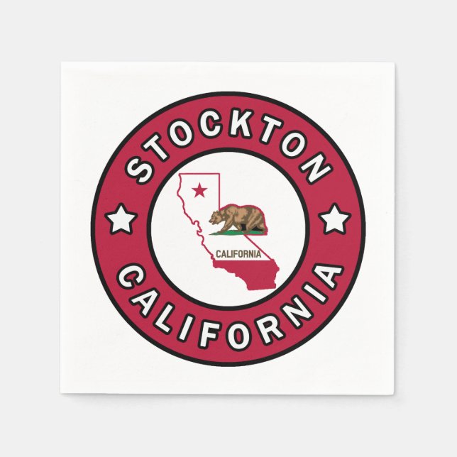 Stockton California Pappersservett (Framsidan)