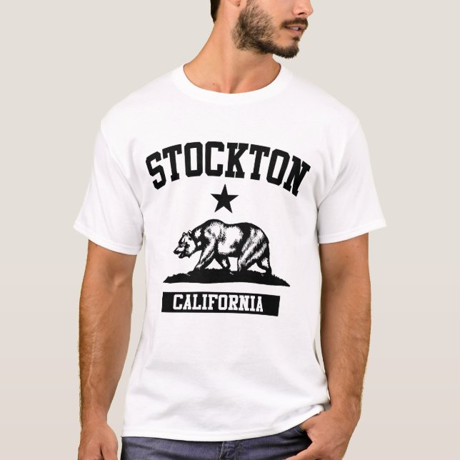 Stockton California Tee Shirt (Framsida)