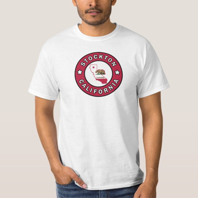 Stockton California Tee Shirt (Framsida)