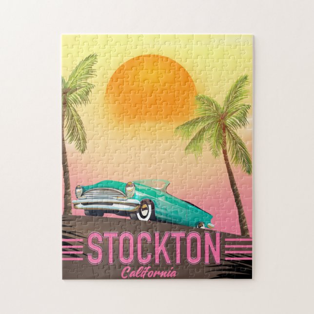 Stockton California USA Pussel (Vertikal)