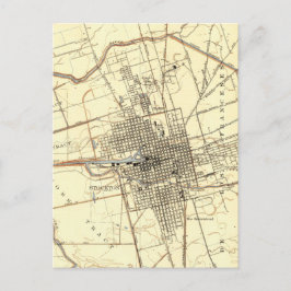 Stockton California Vintage Karta Vykort