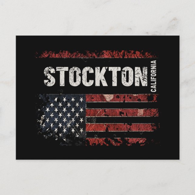 Stockton California Vykort (Framsida)