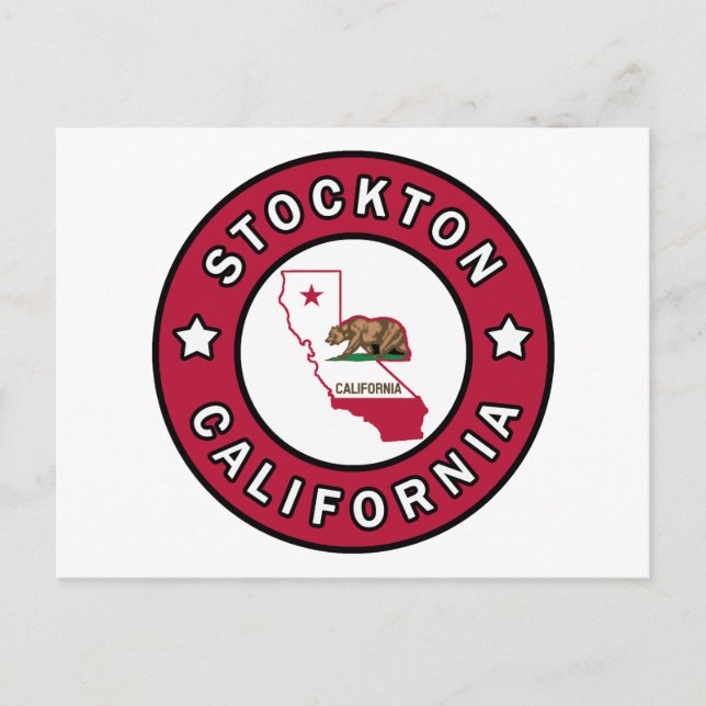 Stockton California Vykort (Framsida)