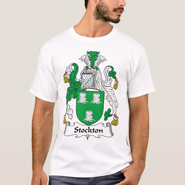 Stockton familjvapensköld t-shirt (Framsida)