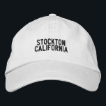 Stockton Kalifornien Hatt Broderad Keps<br><div class="desc">Var stolt över din hemstad</div>