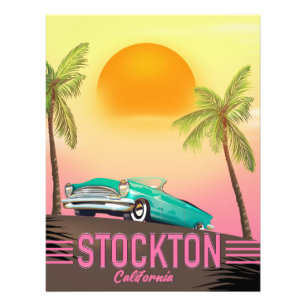 Stockton Kalifornien USA Fototryck