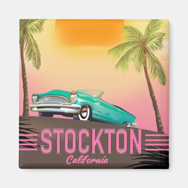 Stockton Kalifornien USA Magnet (Framsidan)