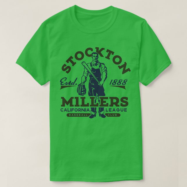 Stockton Millers Baseball T Shirt (Design framsida)