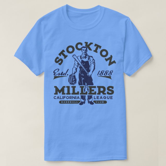 Stockton Millers Baseball T Shirt (Design framsida)