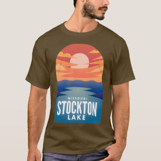 Stockton Sjö MO Retro Sunset T Shirt