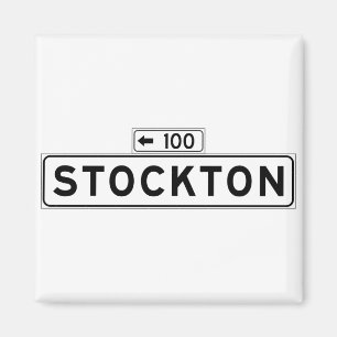 Stockton St., den San Francisco gatan undertecknar Magnet