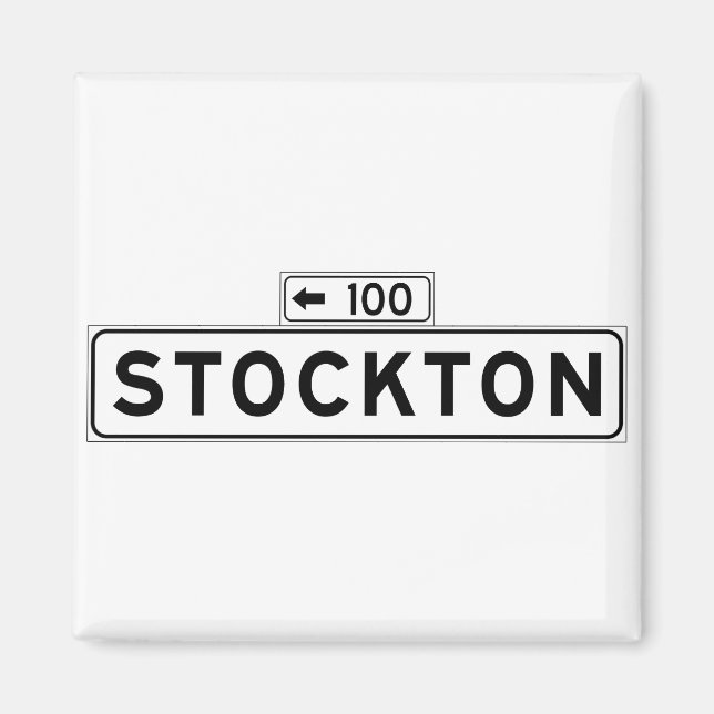 Stockton St., San Francisco Street Sign Magnet (Framsidan)