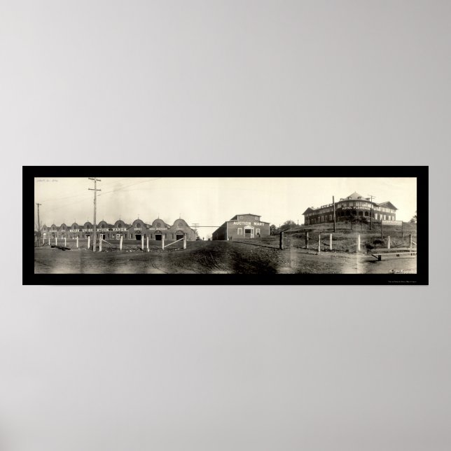 Stockyards Atlanta GA Photo 1909 Poster (Framsidan)