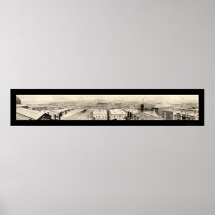 Stockyards Chicago Photo 1899 Poster