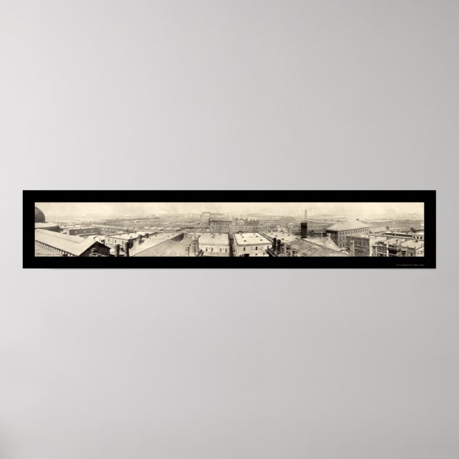 Stockyards Chicago Photo 1899 Poster (Framsidan)