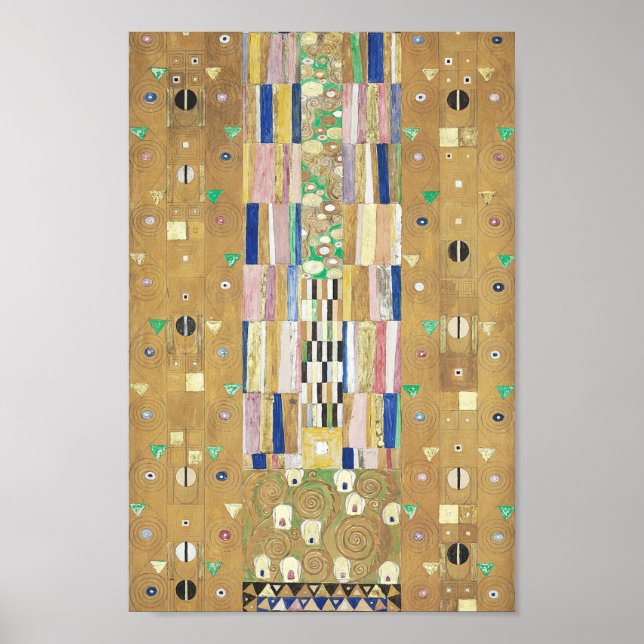 Stoclet Frieze - Knight (Ritter) Gustav Klimt Poster (Framsidan)