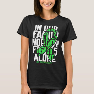 Stöd dialyskrigare söt familj sjukdom medvetenhet t shirt