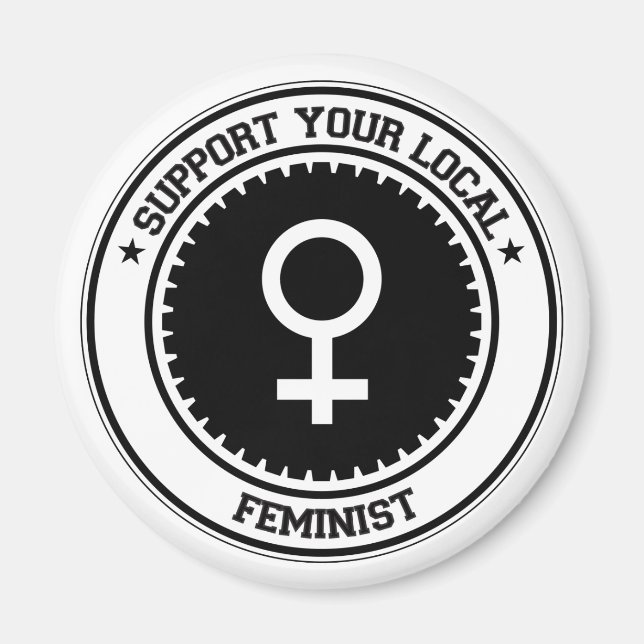 Stöd din lokala feminist magnet (Framsidan)