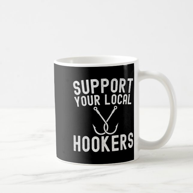 Stöd din lokala fiskare kaffemugg (Höger)