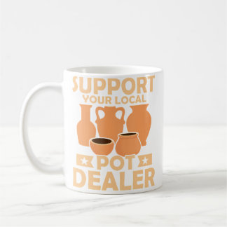 Stöd din lokala krukmakare keramik konstnär kruka kaffemugg