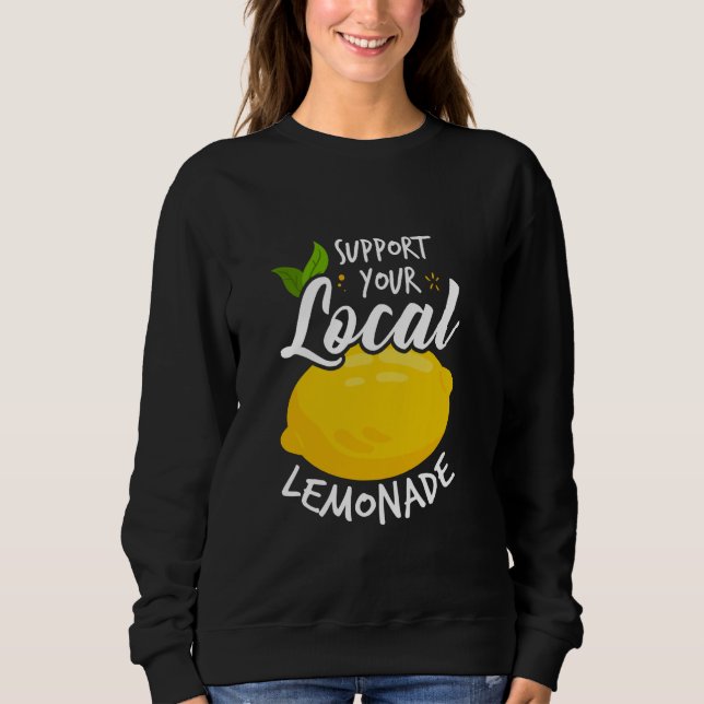 Stöd din lokala leemonad t shirt (Framsida)