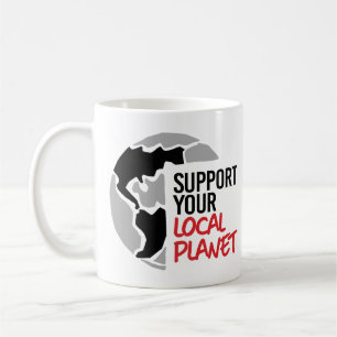 Stöd din lokala planet kaffemugg