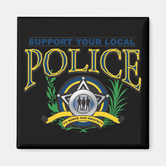 Stöd din lokala polis magnet