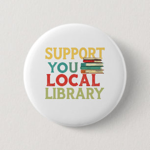 Stöd Dina Lokala Biblioteks Bokälskare Knapp