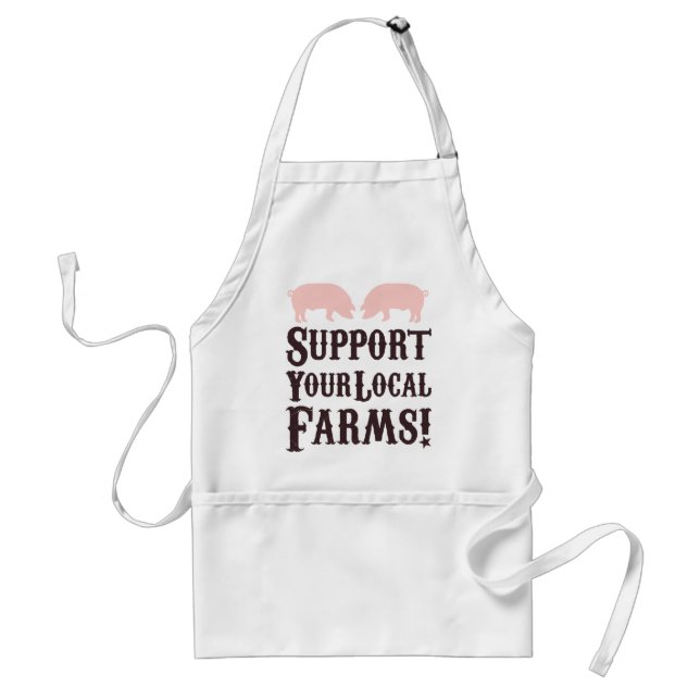 Stöd dina lokala gårdar! Apron Förkläde (Framsidan)