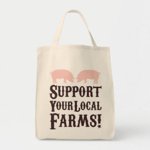 Stöd dina lokala gårdar! Organic Tote Tygkasse