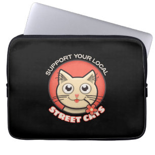 Stöd dina lokala gatukateter laptop fodral