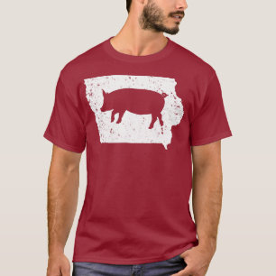 Stöd dina lokala Iowa Hog-jordbrukare IA Gris Tee